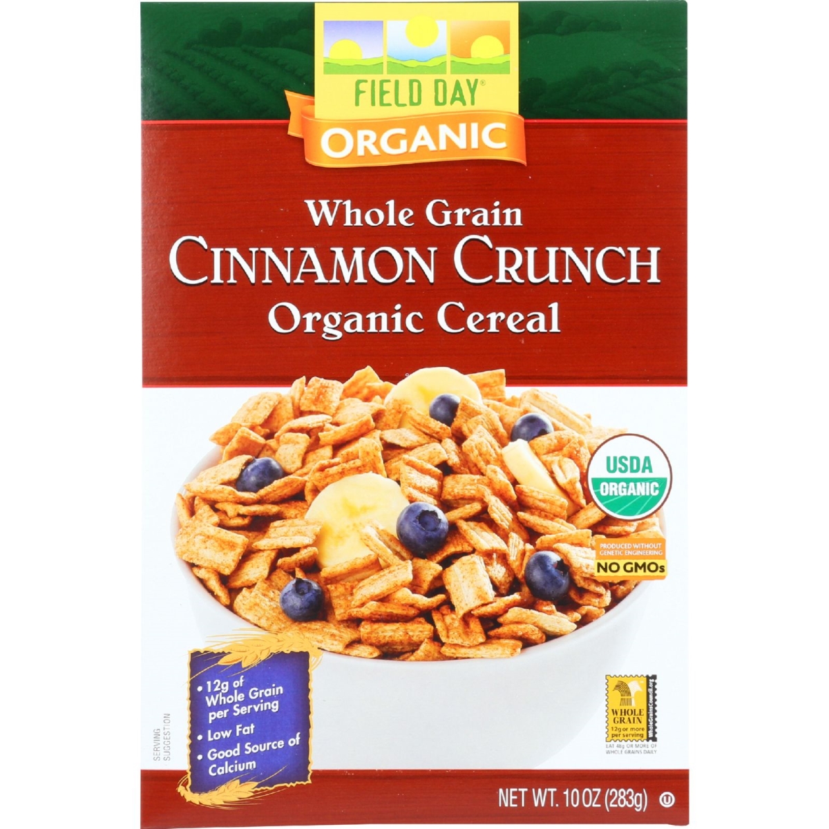 Picture of Field Day 1630128 10 oz Cereal Organic Whole Grain - Cinnamon Crunch