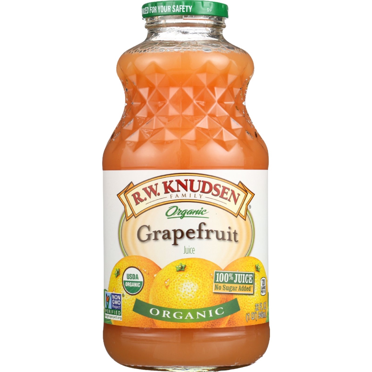 Picture of R.W. Knudsen 1609148 32 oz Organic Grapefruit Juice