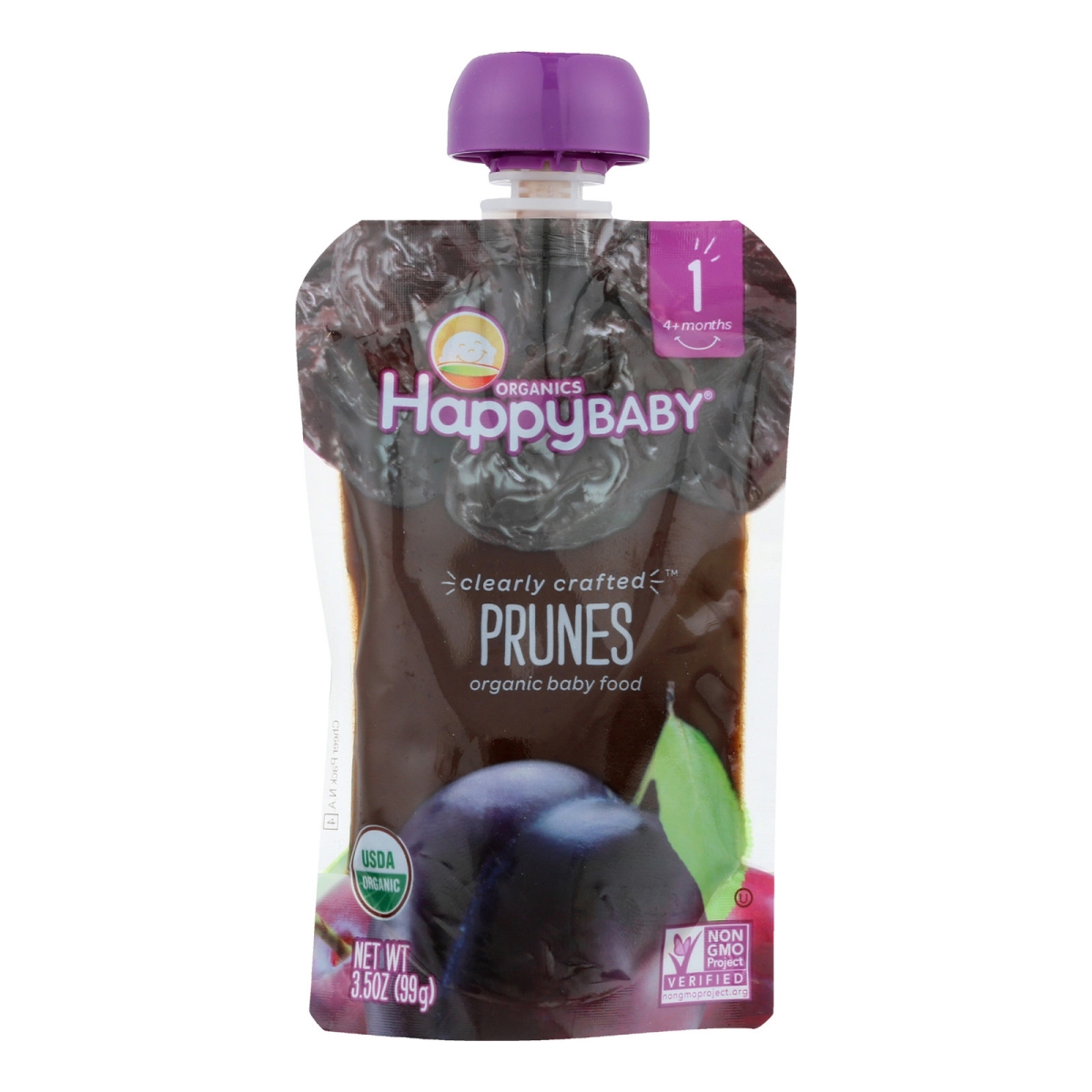 Picture of Happy Baby 1795921 3.5 oz Clearly Crafted Apples Baby Food - Prunes