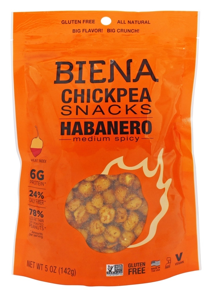 Picture of Biena 1740588 Habanero - Chickpea Snacks, 5 oz 