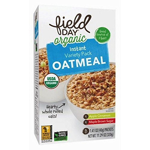 Picture of Field Day 1777341 Organic Instant Oatmeal Variety Pack, 11.29 oz 
