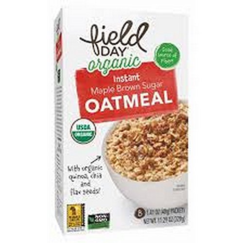 Picture of Field Day 1777382 Organic Instant Maple Brown Sugar Oatmeal, 11.29 oz 