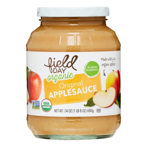 Picture of Field Day 1816693 Original - Organic Apple Sauce, 24 oz 
