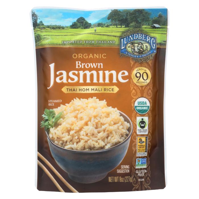 Picture of Lundberg Family Farms 1854769 8 oz Brown Jasmine Organic Thai Rice 