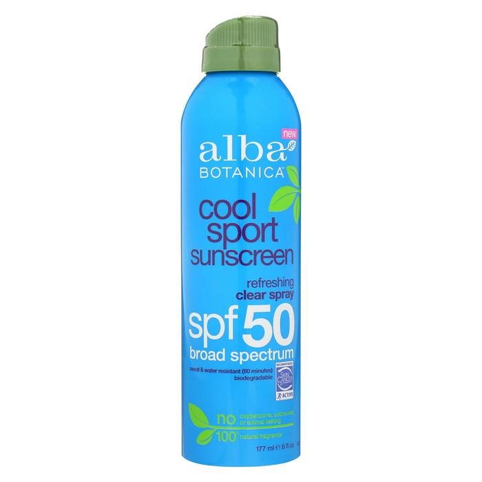 Picture of Alba Botanica 1986363 6 fl oz Cool Sport Sunscreen Clear Spray SPF 50