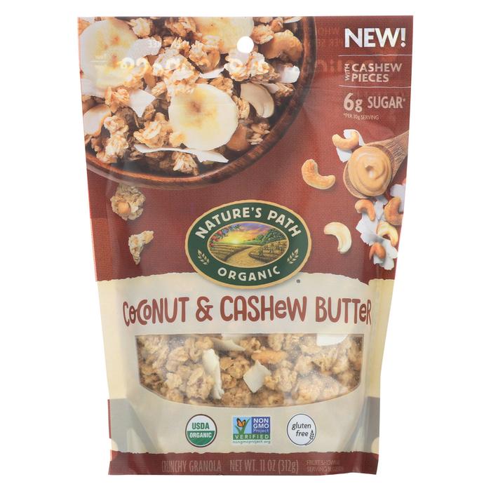 Picture of Natures Path 2017127 11 oz Organic Coconut Cashew Butter Granola  - Pack of 8