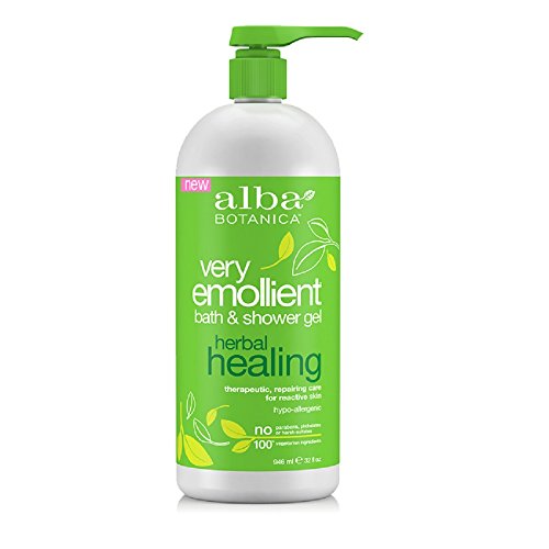 Picture of Alba Botanica 2108884 32 fl oz Herbal Healing Very Emollient Bath &amp; Shower Gel