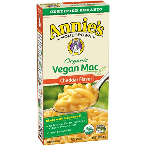 Picture of Annies Homegrown 2133353 6 oz Organic Macaroni & Cheese, Vegan Cheddar Flavored 