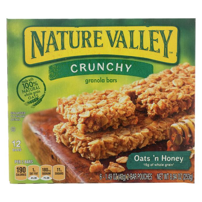 Picture of Nature Valley 2140697 8.94 oz Crunch Oats &amp; Honey Gran Bar 
