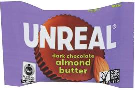 Picture of Unreal 1889922 0.53 oz Almond Butter Cups Dark Chocolate 