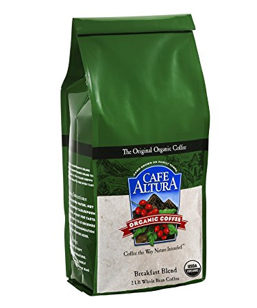 Picture of Cafe Altura 987420 100 Percent Organic Whole Bean Coffee&#44; Breakfast Blend