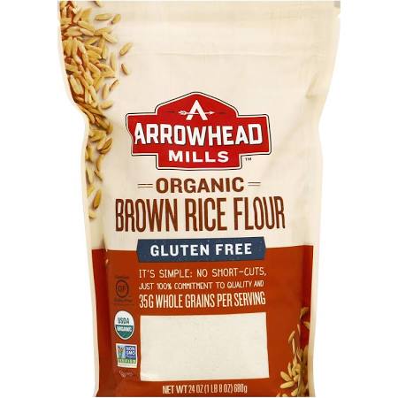 Picture of Arrowhead Mills 1839588 24 oz Gluten Free Organic Brown Rice Flour 