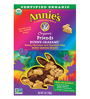 Picture of Annies Homegrown 2202117 11.25 oz Organic Friends Bunny Grahams 