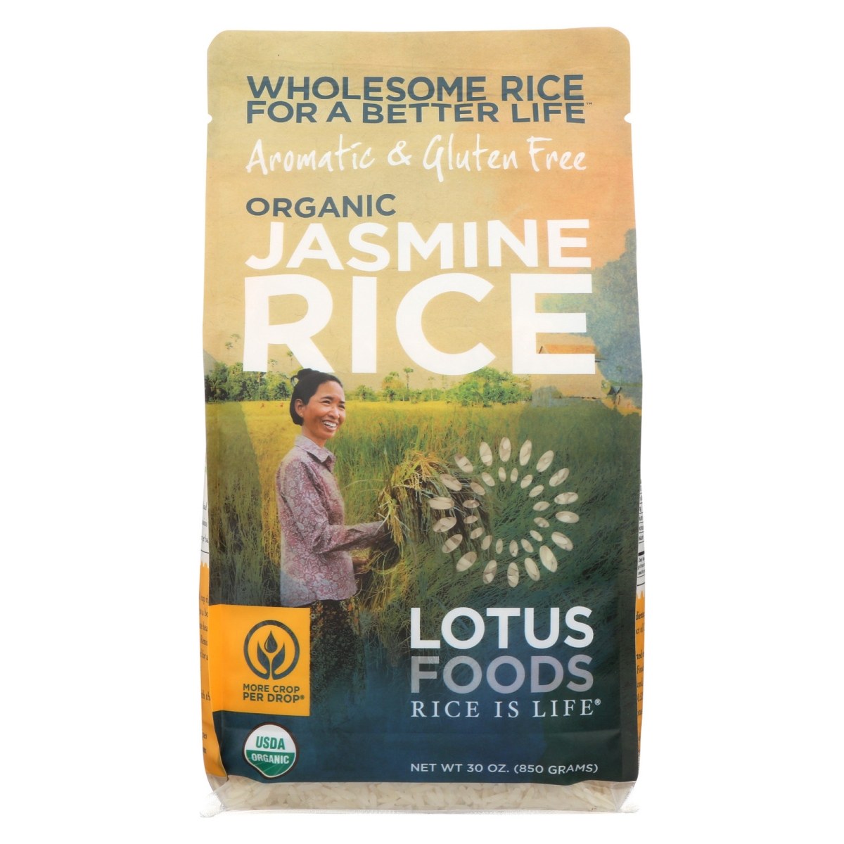 Picture of Lotus Foods 2031326 30 oz Organic White Jasmine Rice 