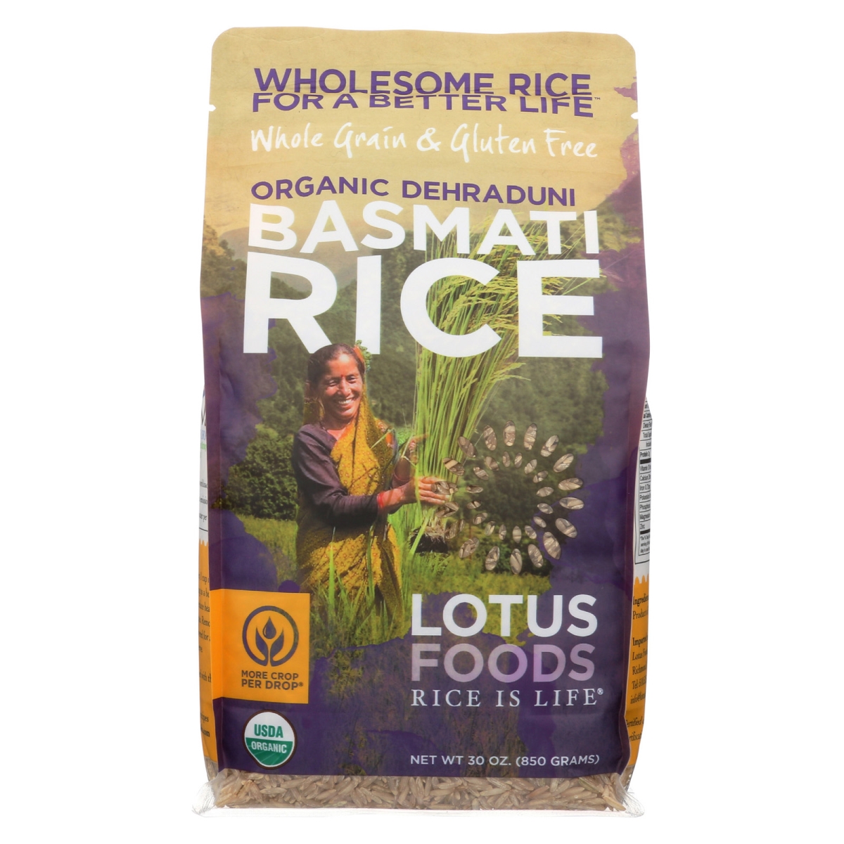 Picture of Lotus Foods 2031334 30 oz Brown Basmati Organic Rice 