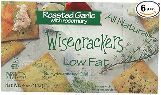Picture of Partners a Tastefull Cracker 250738 5 oz Roasted Garlic Rosemary Partners Wise Crackers 