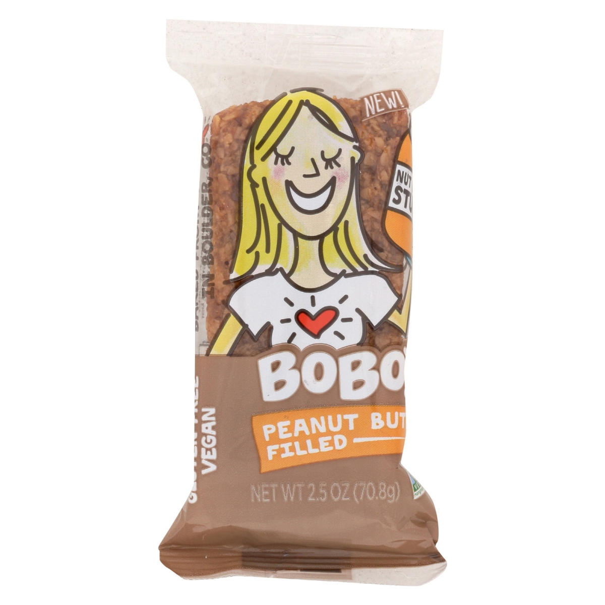 Picture of Bobos Oat Bars 2060374 2.5 oz Peanut Butter Filled Chocolate Chip Oat Bar 