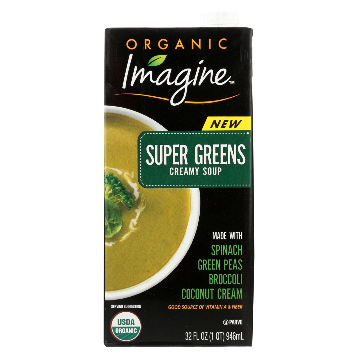 Picture of Imagine Foods 2088771 32 fl oz Organic Imagine Super Green Creamy Foods Soup  - Pack of 6