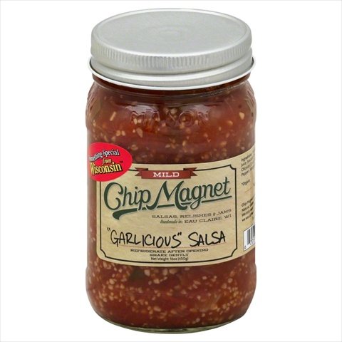 Picture of Chip Magnet Salsa Sauce Appeal 2202489 16 oz Garlicious Salsa Natural Food 