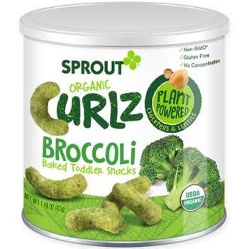 Picture of Sprout Foods 2092351 1.48 oz Organic Broccoli Curlz Sprout Toddler Snacks