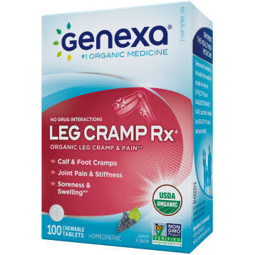 Picture of Genexa 1960939 Cramp Relief Organic Chewable Tablets&#44; 100 Count