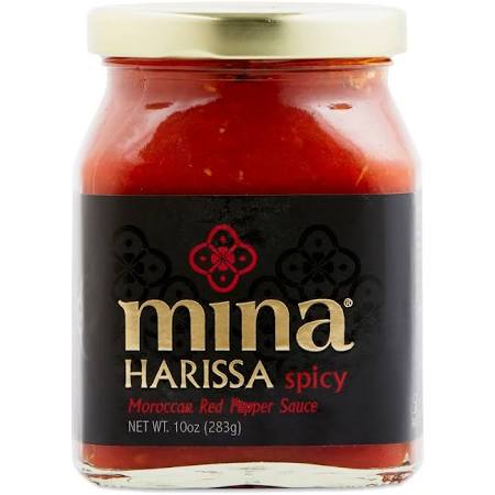MINA, Sce, Harissa, Moroccn, Spicy, Pack of 12, Size 10 FZ, (Dairy Free Gluten Free Low Sodium Vegan Wheat Free Yeast Free)