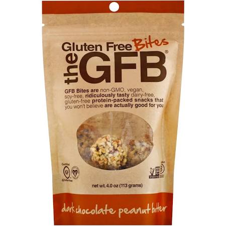 Picture of The GFB 2175099 4 oz Bites Gluten Free&#44; Dark Chocolate Peanut Butter