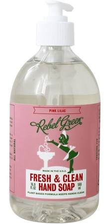 Picture of Rebel Green 2071330 16.9 fl oz Fresh & Clean Hand Soap Pink Lilac