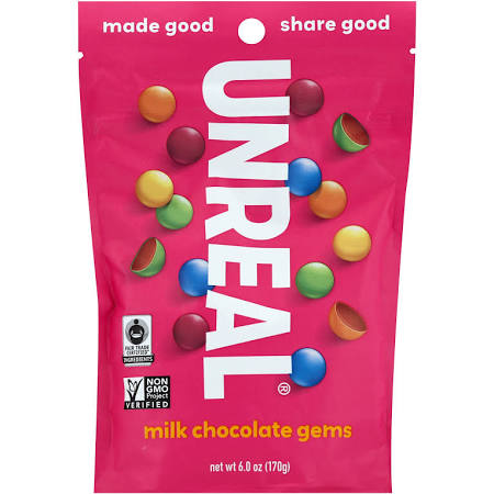 Picture of Unreal 2128742 6 oz Chocolate Gems&#44; Milk Chocolate