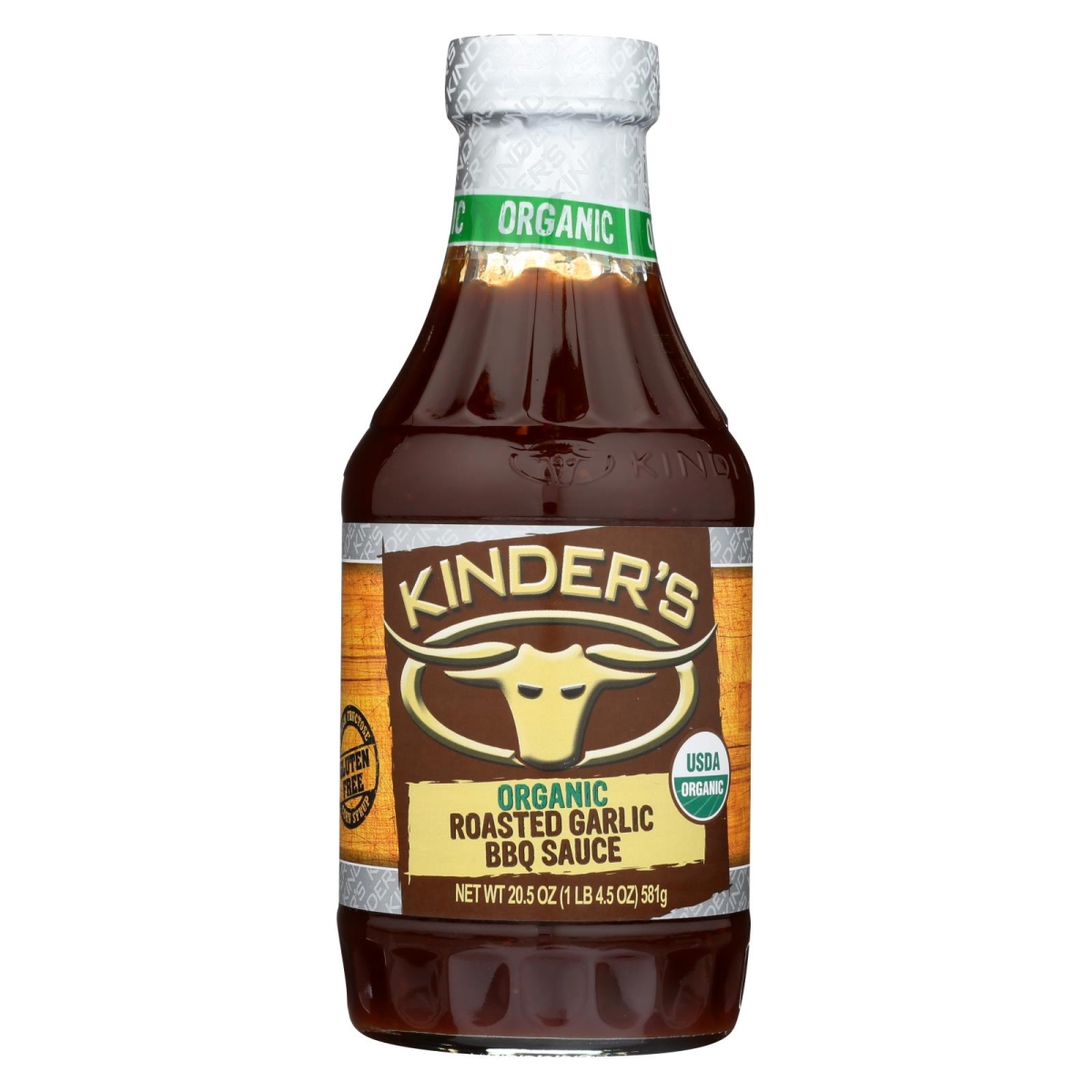 Picture of Kinders 1719541 20.5 oz Organic Roasted Garlic BBQ Sauce 