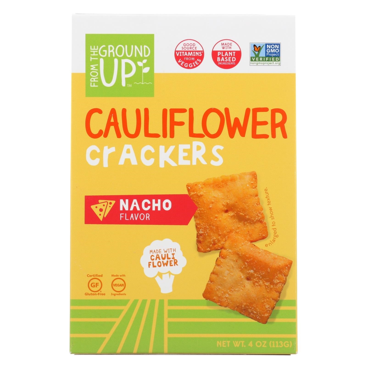 Picture of From The Ground Up 2278299 4 oz Cauliflower Nacho Crackers 