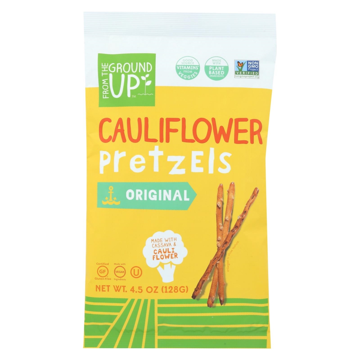 Picture of From The Ground Up 2278364 4.5 oz Stick Cauliflower Original Pretzel Sticks 