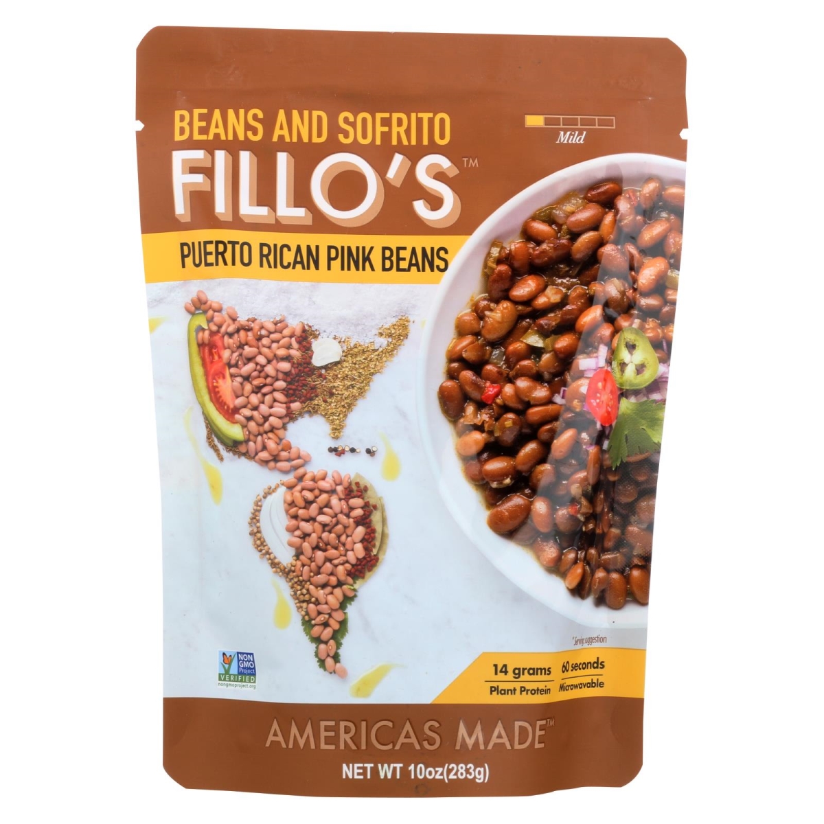 Picture of Fillos 2288892 10 oz Puerto Rican Pink Beans 