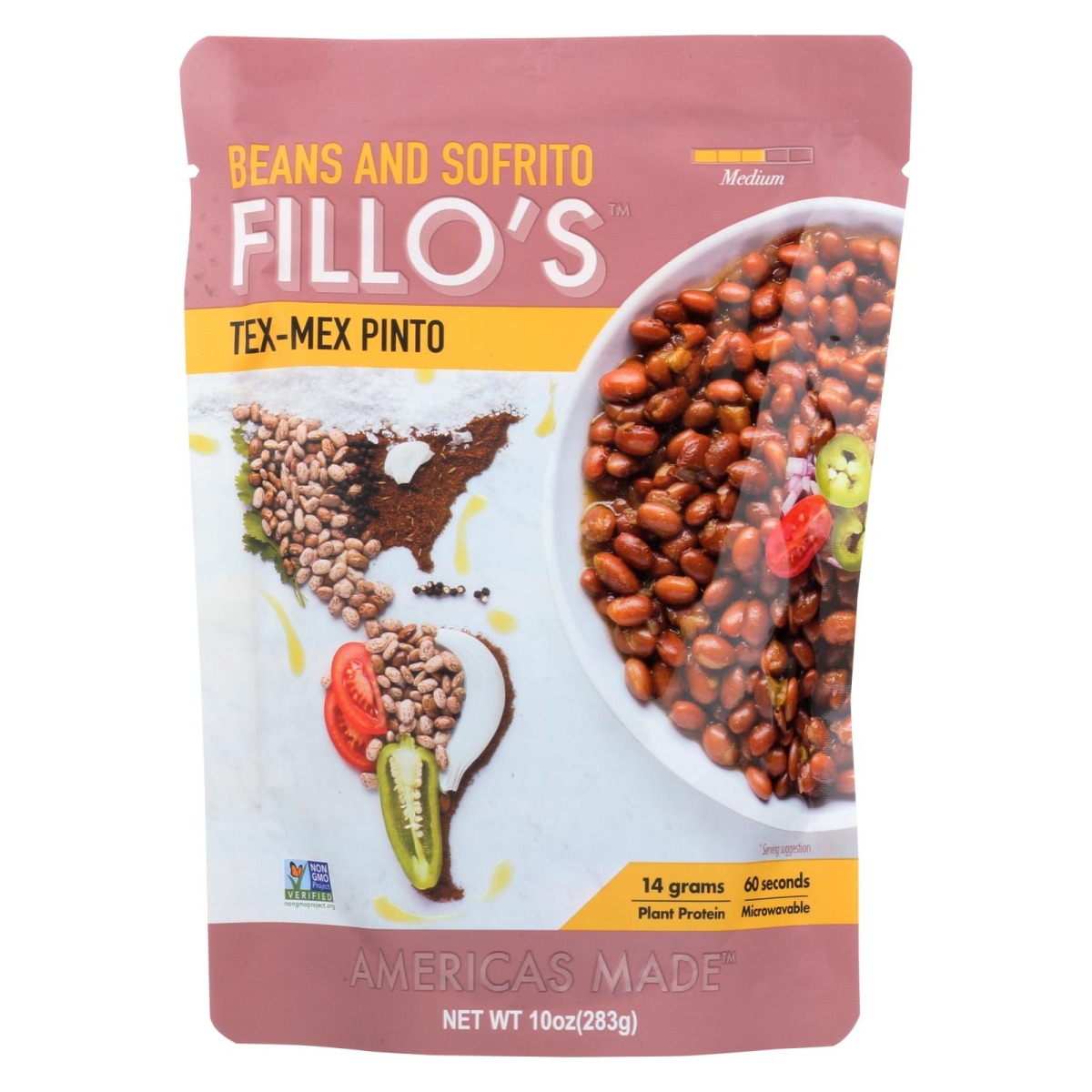 Picture of Fillos 2288918 10 oz Tex Mex Pinto 