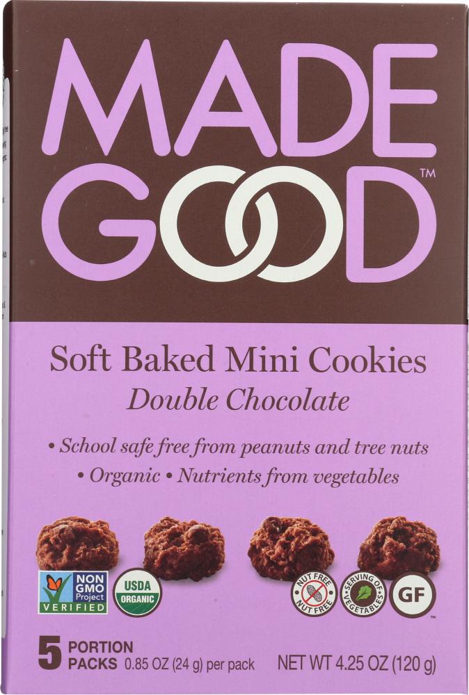 Picture of Made Good 2266922 4.25 oz Double Chocolate Soft Baked Mini Cookies 