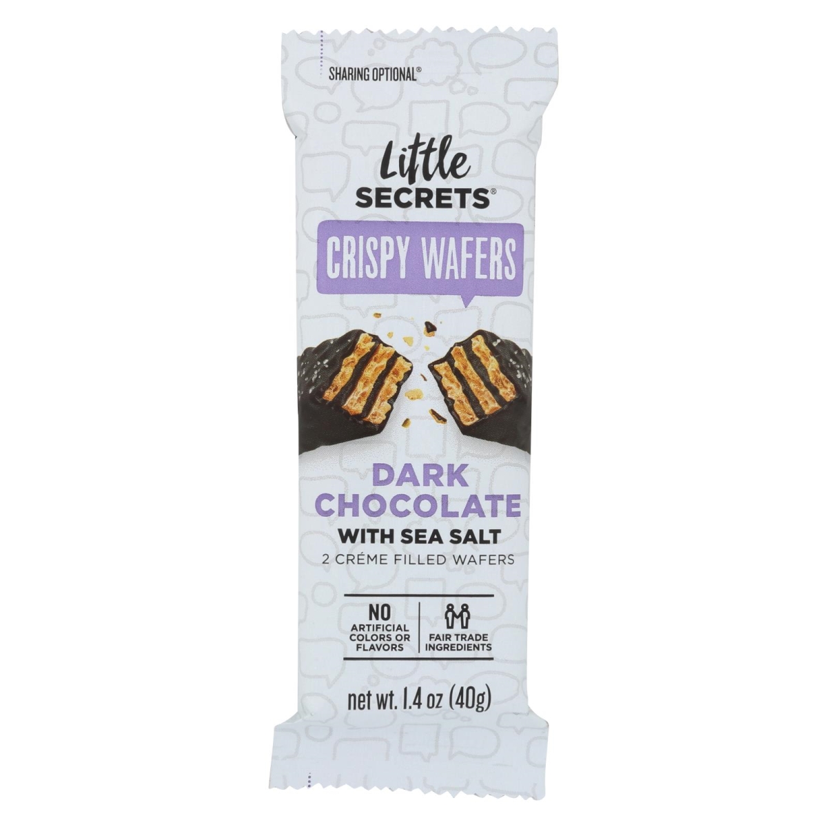 Picture of Little Secrets 2277432 1.4 oz Dark Chocolate with Sea Salt Crispy Wafer 