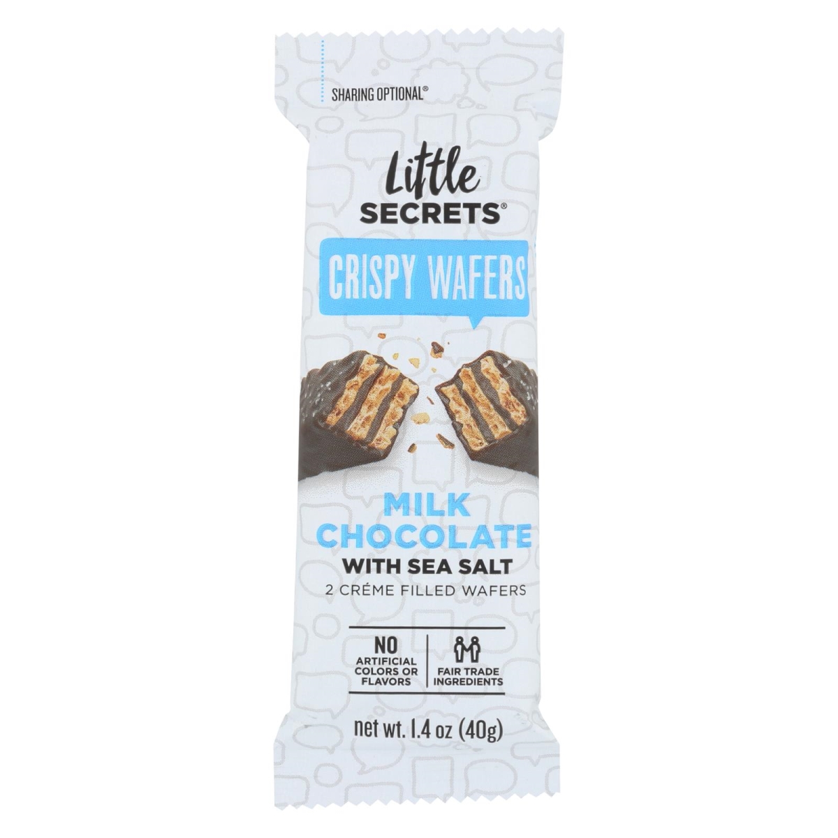 Picture of Little Secrets 2277564 1.4 oz Milk Chocolate with Sea Salt Crispy Wafer 