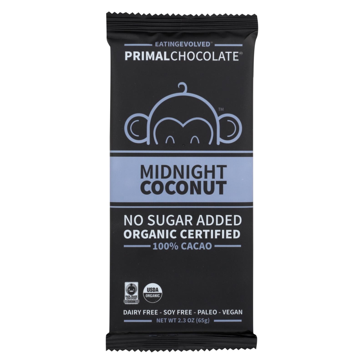Picture of Eating Evolved 2028462 2.5 oz Midnight Coconut Chocolate Bar 