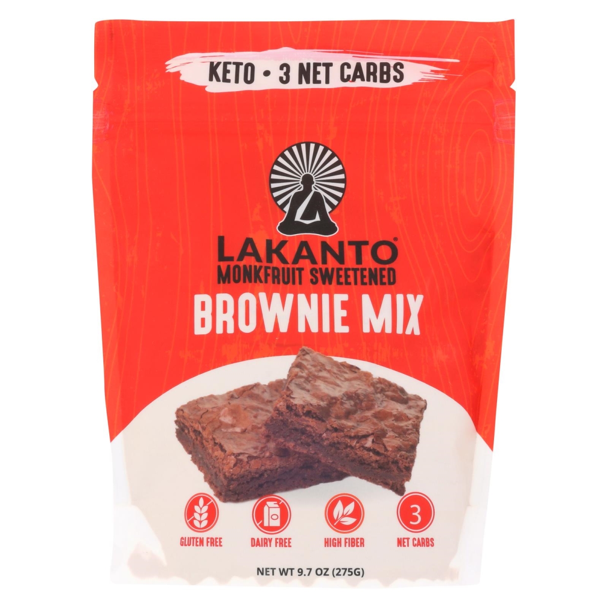 Picture of Lakanto 2331999 9.7 oz Monkfruit Sweetened Brownie Mix 