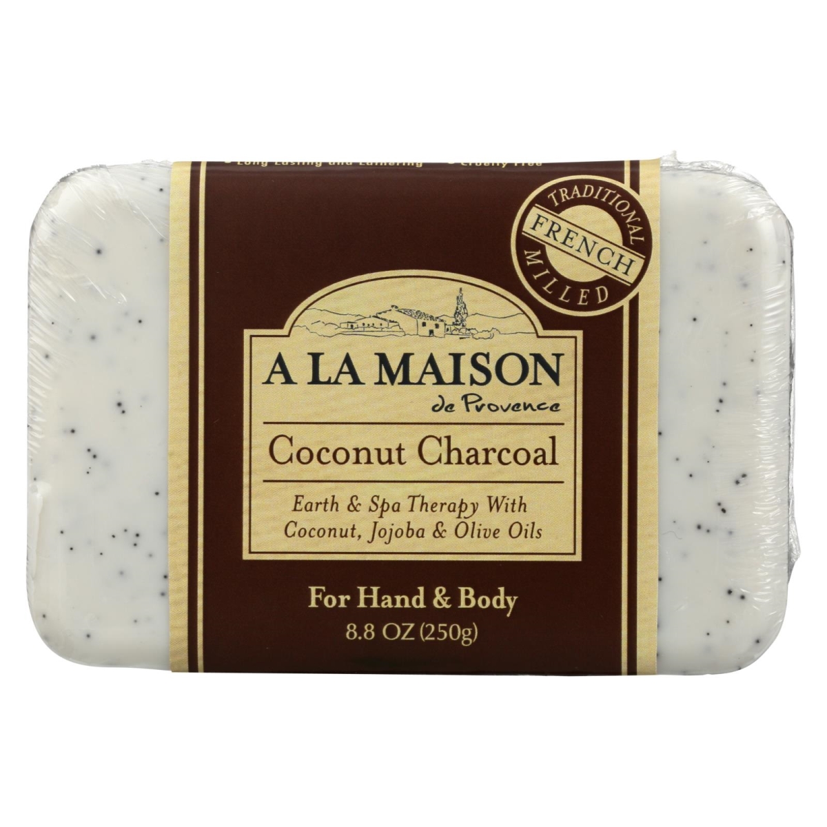 Picture of A LA Maison 2254217 8.8 oz Coconut Charcoal Bar Soap