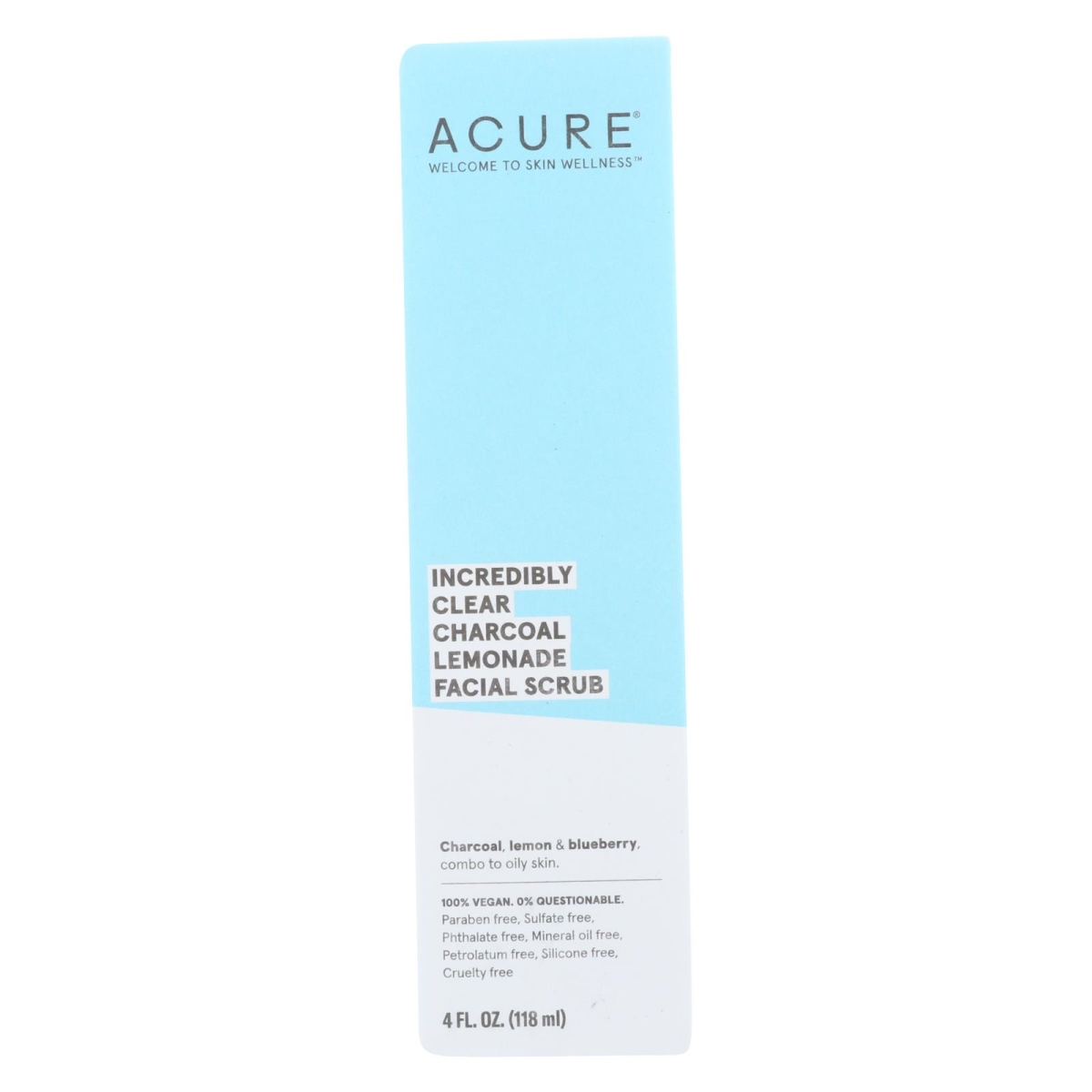 Picture of Acure 2344398 4 fl oz Charcoal Lemonade Facial Scrub - Incredibly Clear
