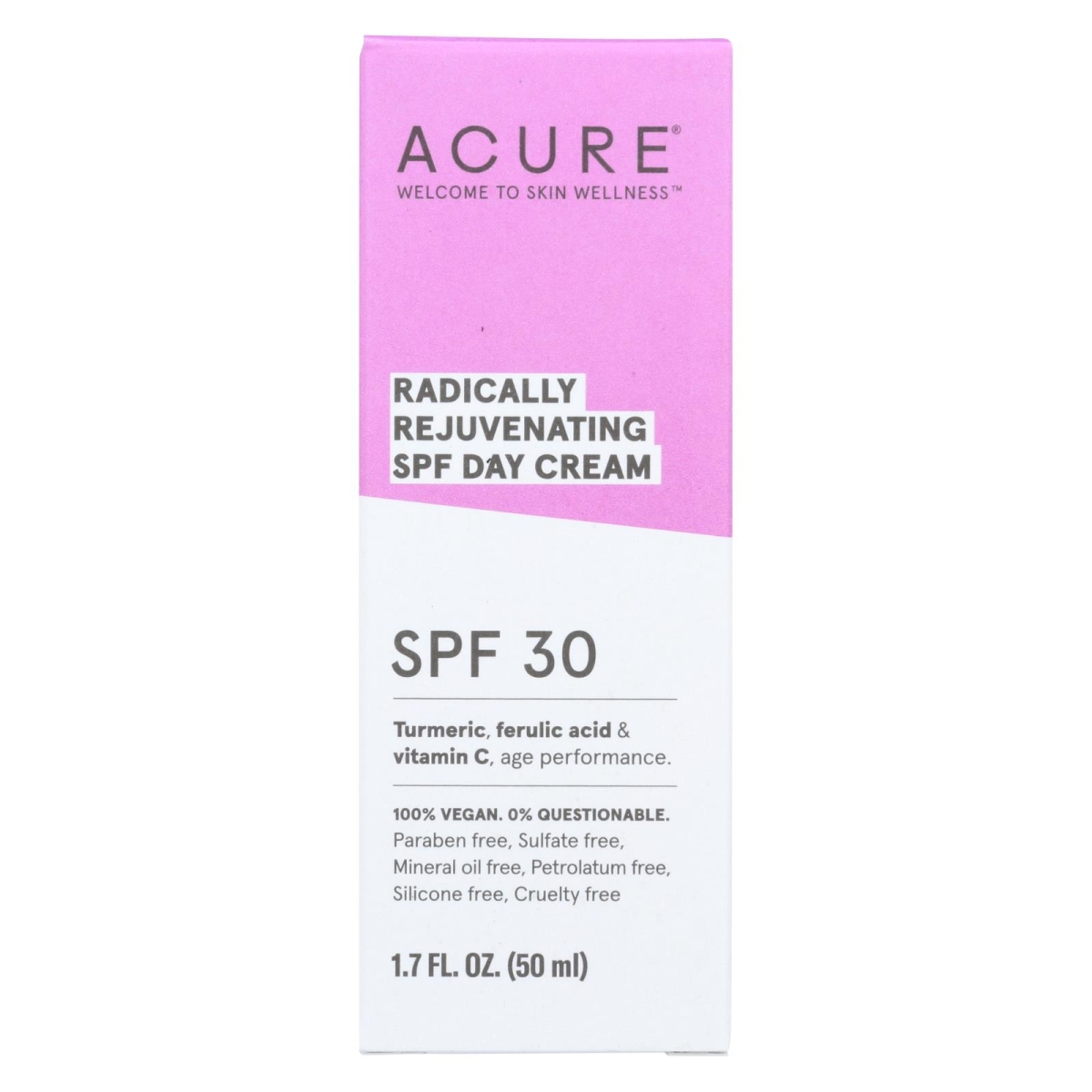 Picture of Acure 2344232 1.7 fl oz SPF 30 Day Cream Radically Rejuvenating