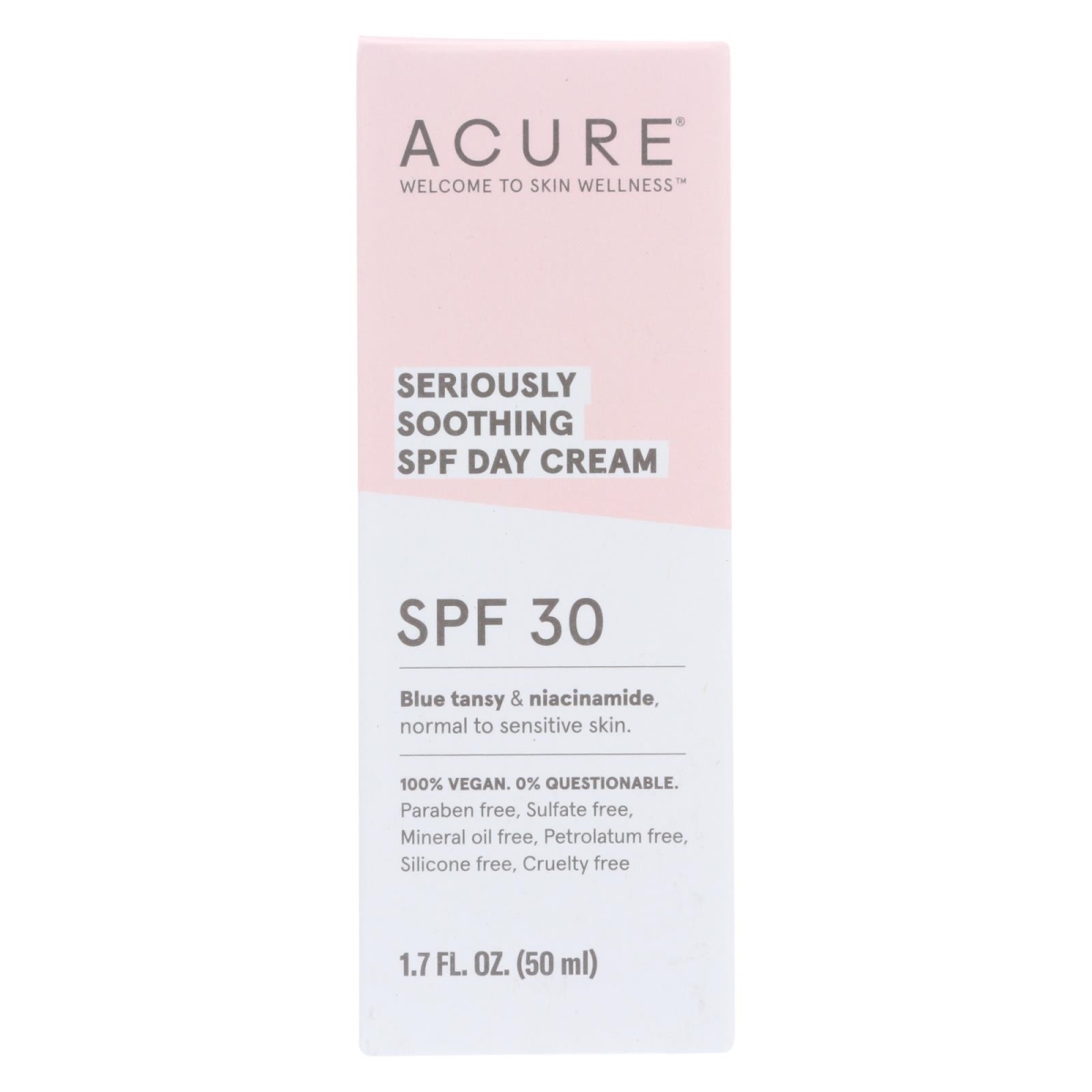 Picture of Acure 2344356 1.7 fl oz SPF 30 Day Cream Seriously Soothing