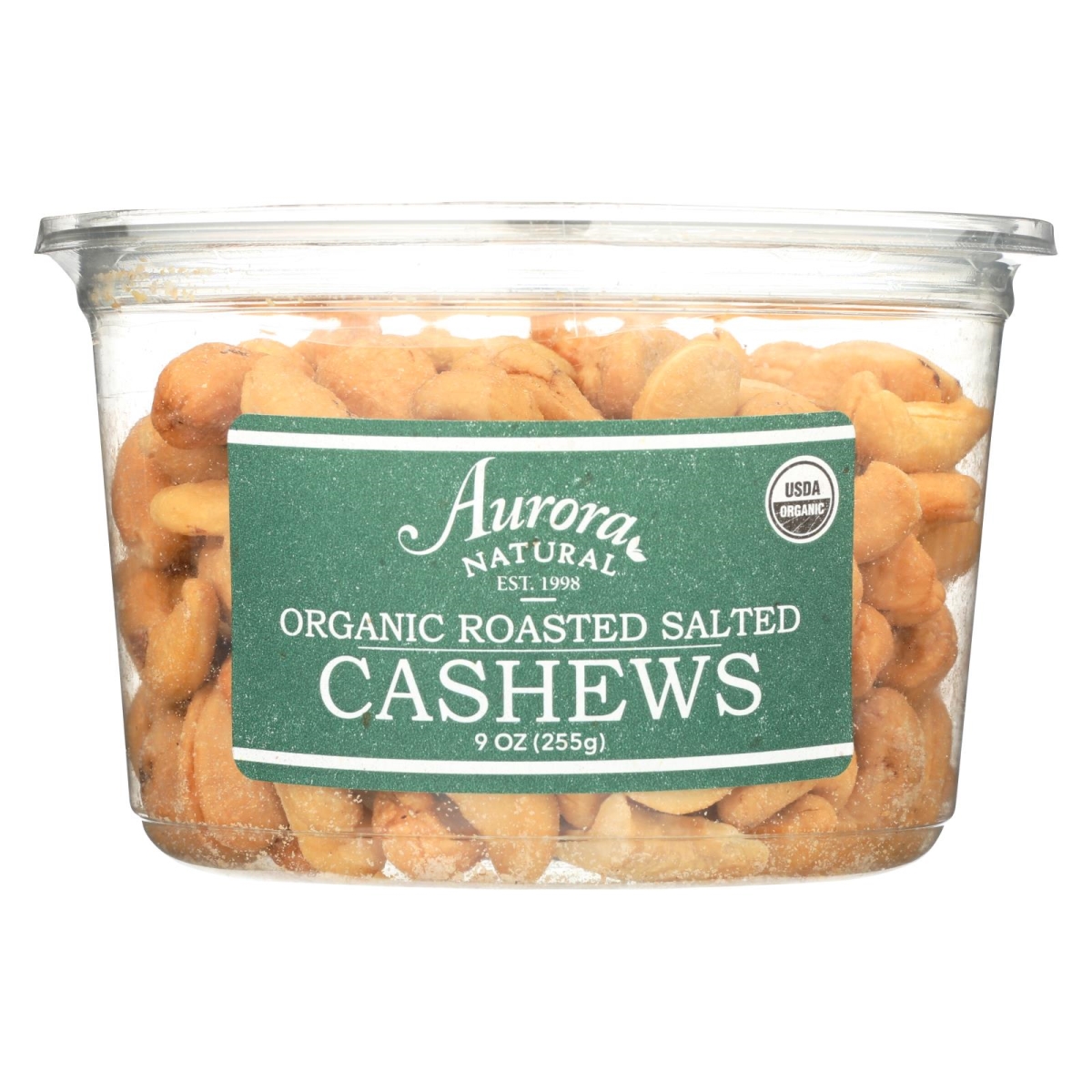 Picture of Aurora Products 2289155 9 oz Organic Roasted Salted Cashews 