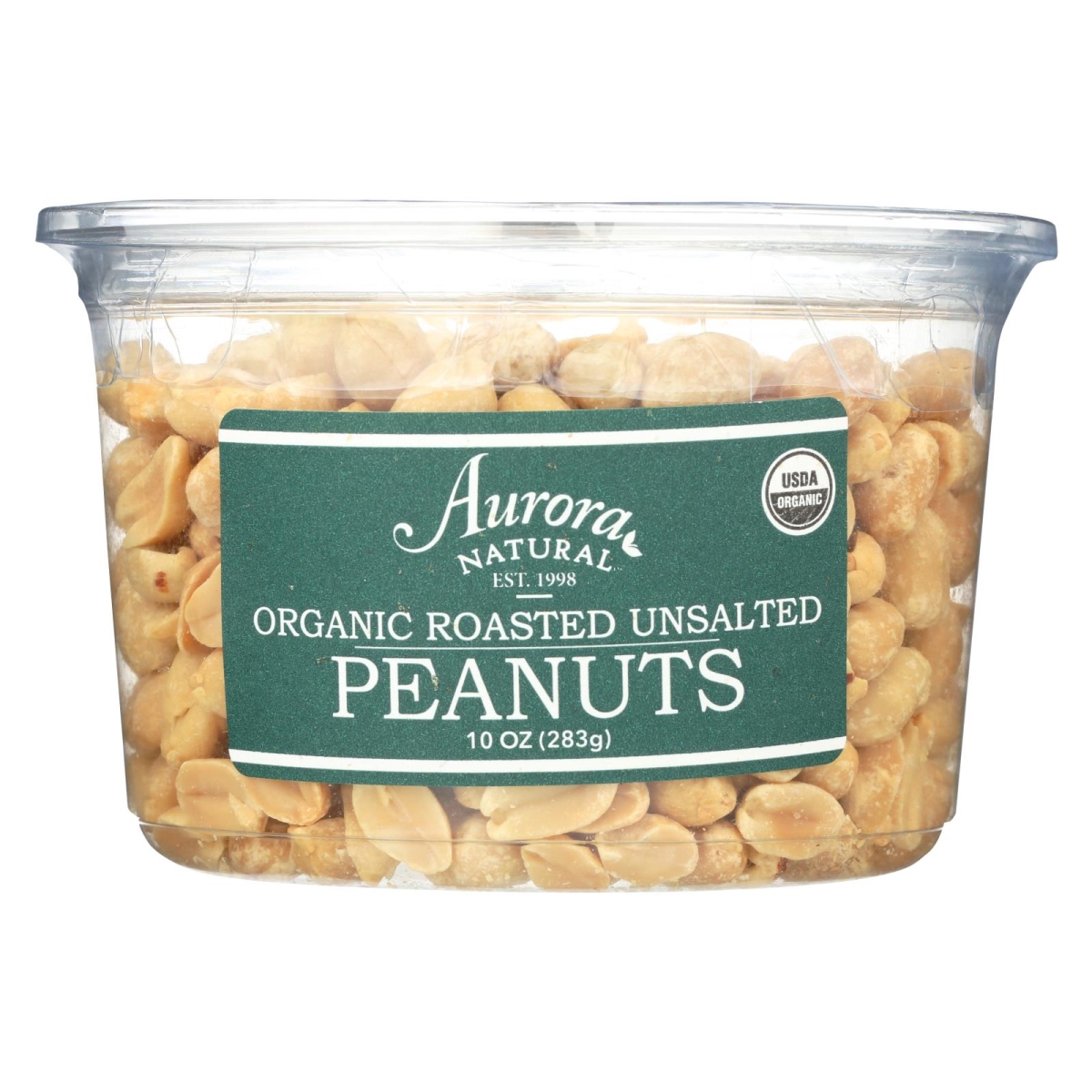 Picture of Aurora Products 2289627 10 oz Organic Roasted Unsalted Peanuts 