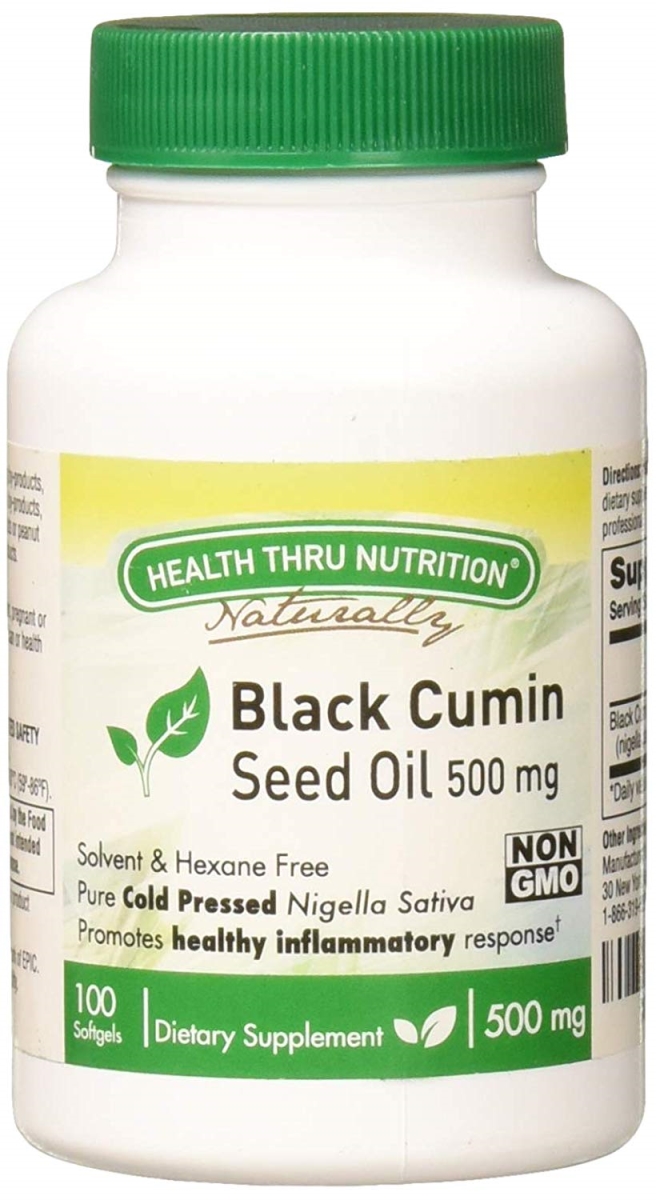 Picture of Health Thru Nutrition 2362606 500 mg Black Cumin Seed Oil Softgels - 100 Count