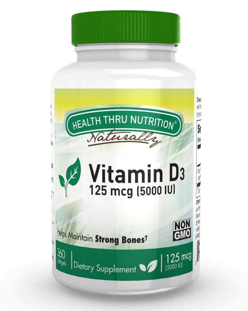 Picture of Health Thru Nutrition 2363224 Vitamin D3 5000iu Softgels - 360 Count