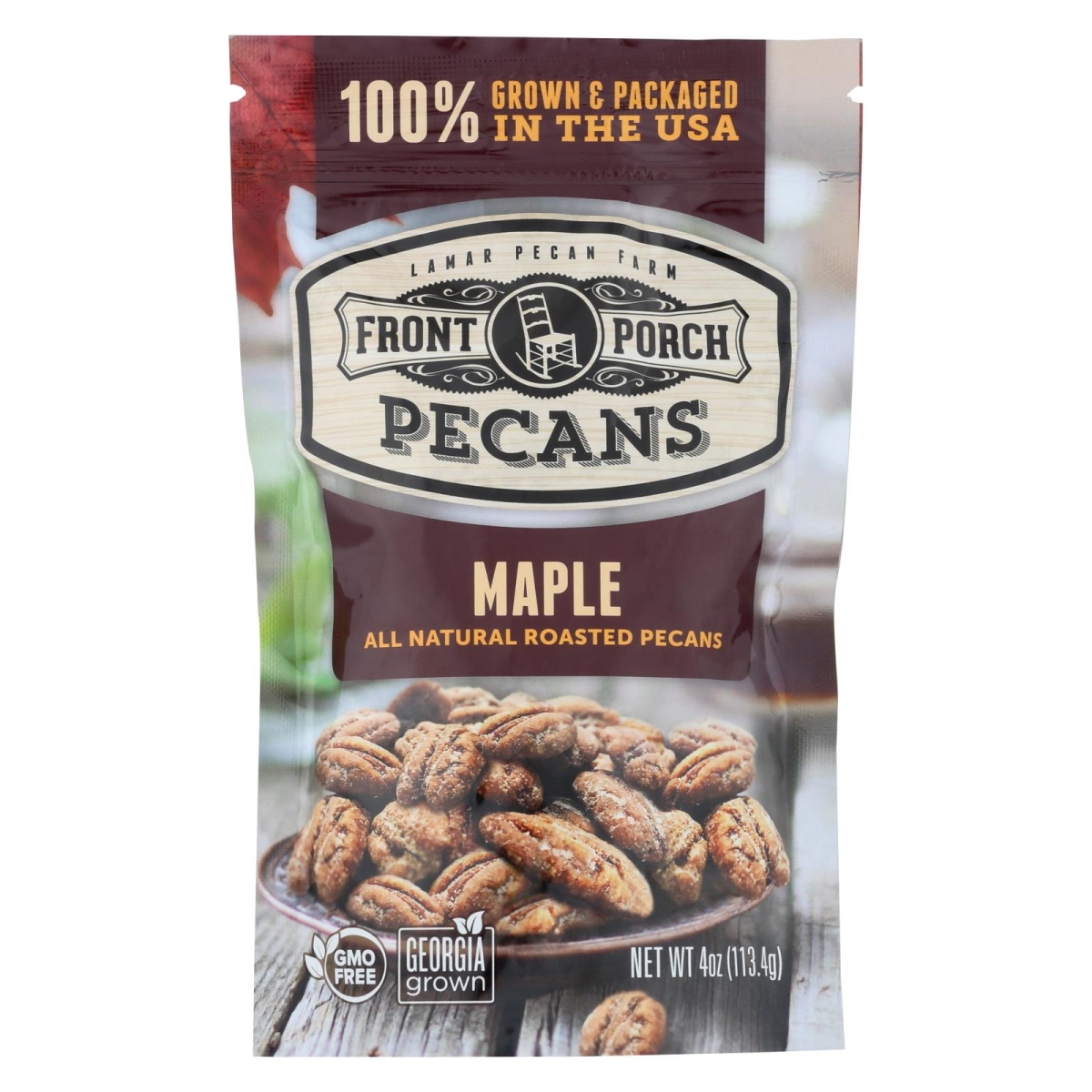 Picture of Front Porch Pecans 2328672 4 oz Maple All Natural Roasted Pecans 