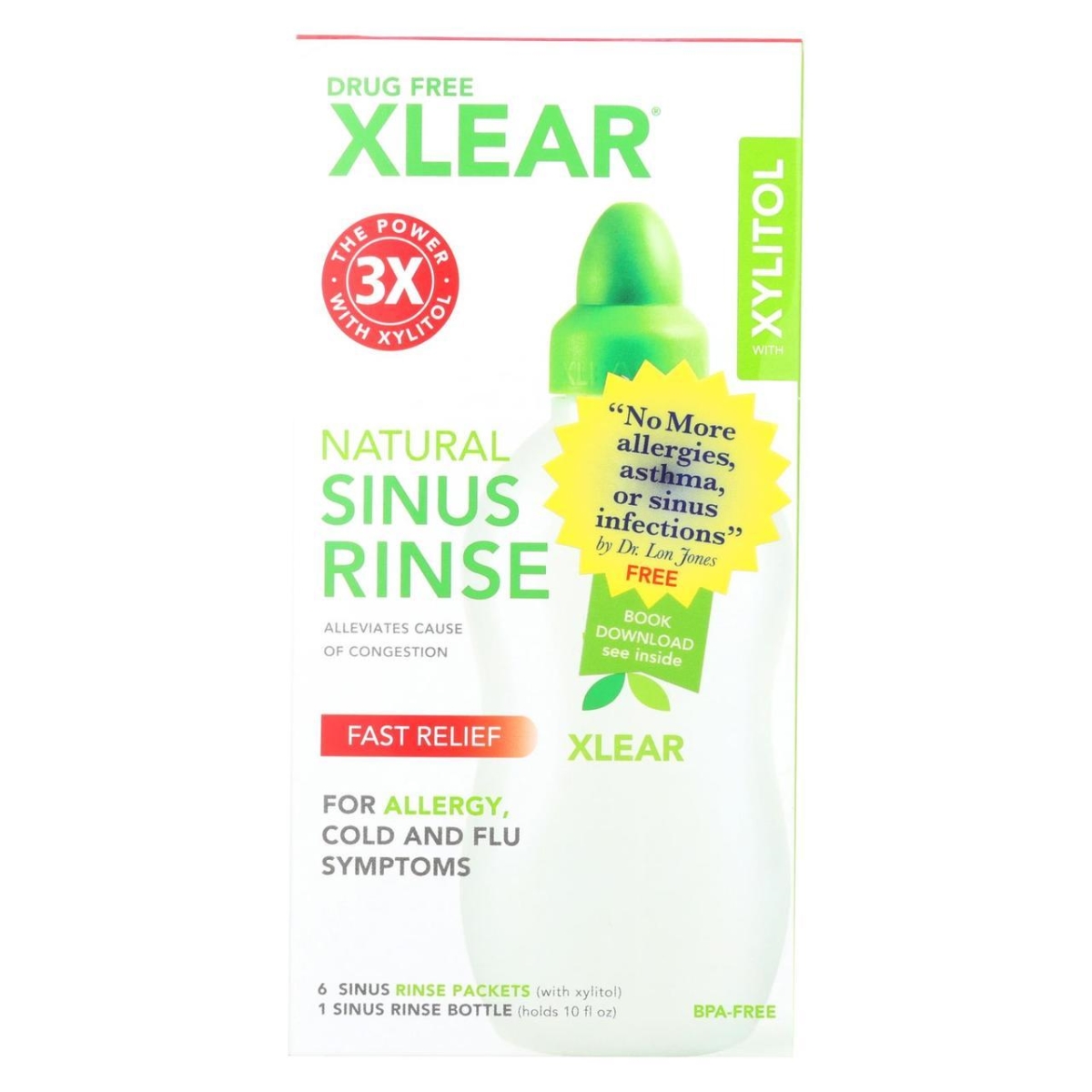 Picture of Xlear 2289759 Sinus Neti Refil Solution - 50 Count