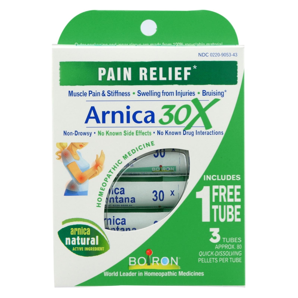 Picture of Boiron 2314193 Arnicare 30x Pain Relief Tube - 3 Count